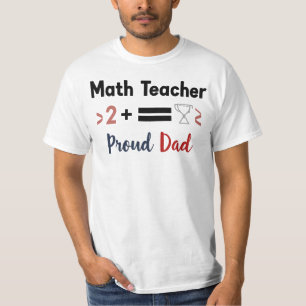 Camiseta Pai Orgulhoso de um Professor de Matemática