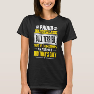 Camiseta Pai Orgulhoso De Um Proprietário De Cachorro Touro