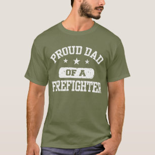 Camiseta Pai orgulhoso de um sapador-bombeiro