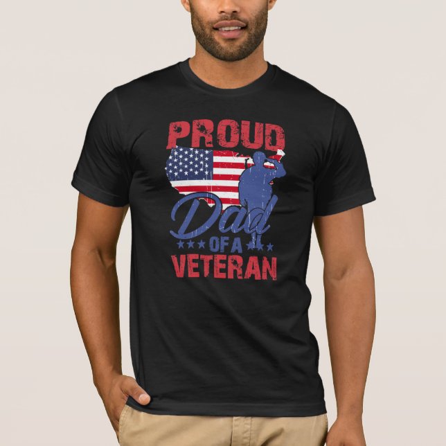 Camiseta Pai orgulhoso de um Veterano (Frente)