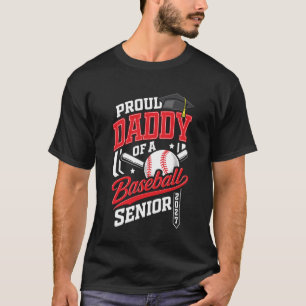 Camiseta Pai Orgulhoso de um Veterano de Beisebol Turma de