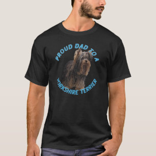 Camiseta Pai orgulhoso de um Yorkshire Terrier