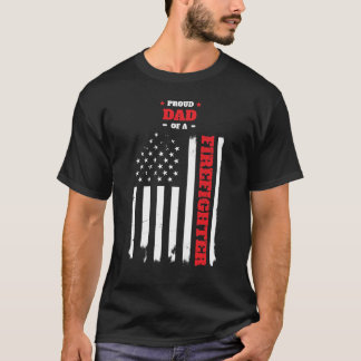 Camiseta Pai orgulhoso de uma bandeira afligida