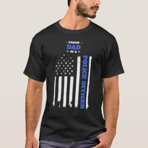 Camiseta Pai orgulhoso de uma bandeira afligida agente da