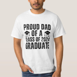 Camiseta Pai Orgulhoso De Uma Classe De Formando 2024