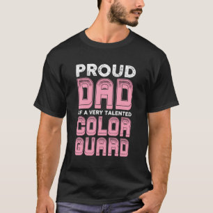 Camiseta Pai Orgulhoso De Uma Design De Guarda De Cor Muito
