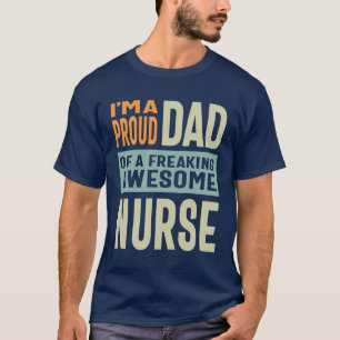 Camiseta Pai Orgulhoso de uma Enfermeira Incrível