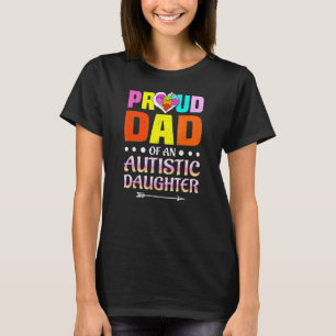 Camiseta Pai Orgulhoso De Uma Filha Autista P