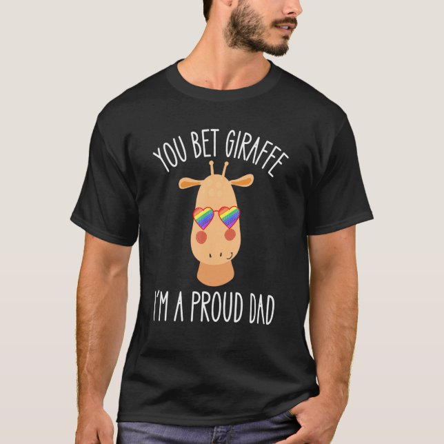 Camiseta Pai Orgulhoso De Uma Filha Da Gay Lgbtq (Frente)
