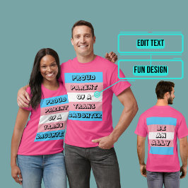 Camiseta Pai Orgulhoso de uma Filha Trans