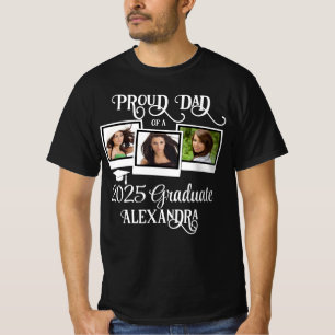 Camiseta Pai orgulhoso de uma foto de graduação do Formando