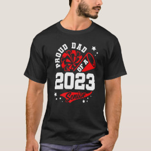 Camiseta Pai Orgulhoso De Uma Graduação De Pai Cheer 2023 P