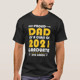 Camiseta Pai Orgulhoso De Uma Graduação Do Formando 8.O Gra