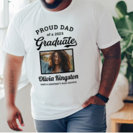 Camiseta Pai Orgulhoso de uma Graduada(o) de 2026 Branco