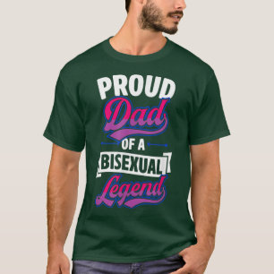 Camiseta Pai Orgulhoso De Uma Lenda Bissexual Cute Engraçad