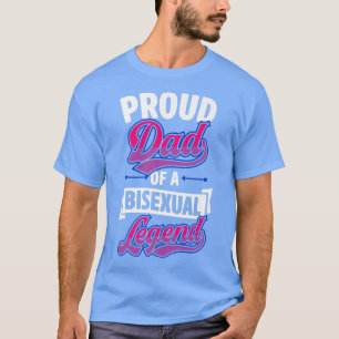 Camiseta Pai Orgulhoso De Uma Lenda Bissexual Cute Engraçad