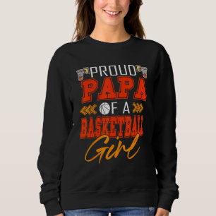 Camiseta Pai Orgulhoso De Uma Menina De Basquete Roupas De
