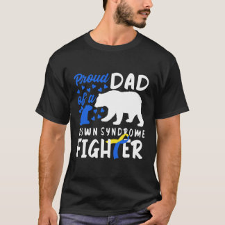 Camiseta Pai Orgulhoso De Uma Síndrome De Baixo Conheciment