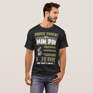 Camiseta Pai orgulhoso do empurrão do Pin do minuto às