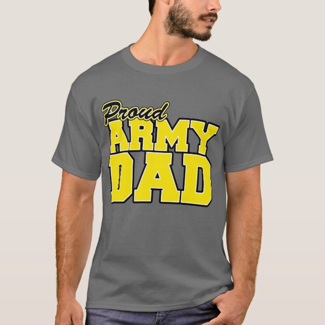 Camiseta Pai orgulhoso do exército (Frente)