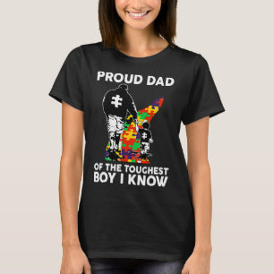 Camiseta Pai Orgulhoso Do Menino Mais Duro Que Conheço Auti