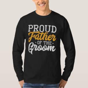 Camiseta Pai Orgulhoso do Noivo Festa de Casamento Engajame