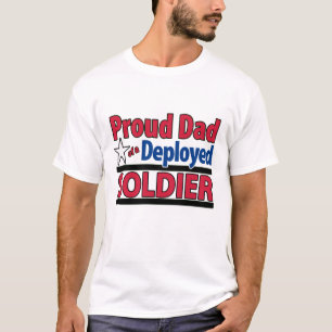 Camiseta Pai orgulhoso feito sob encomenda de um soldado