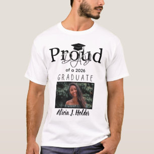 Camiseta Pai Orgulhoso Graduado 2026 presente de formatura