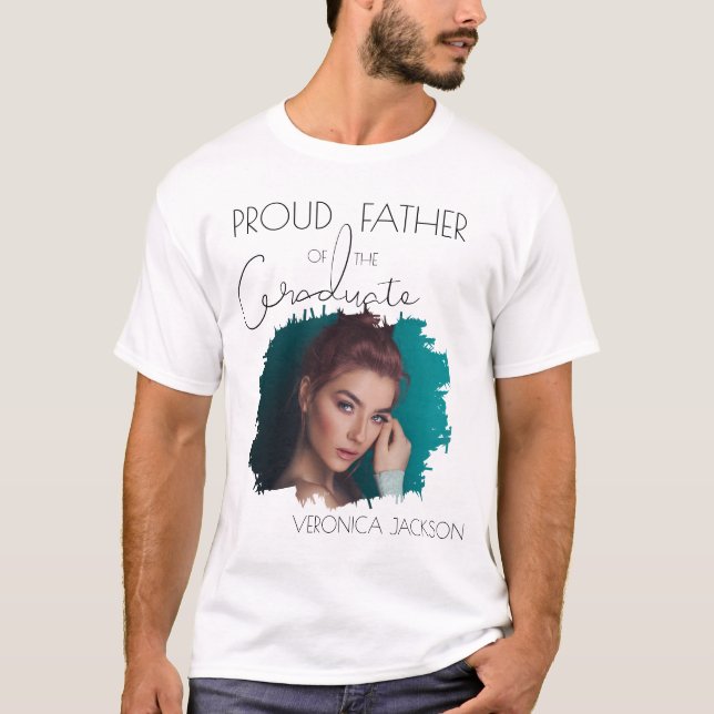 Camiseta Pai Orgulhoso Moderno Da Formanda | Foto  (Frente)