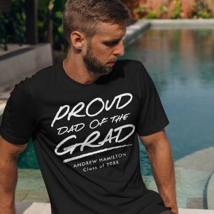 Camiseta Pai Orgulhoso Moderno do Formando