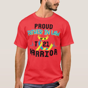 Camiseta Pai Orgulhoso na Lei de Uma Síndrome de Warrior Do