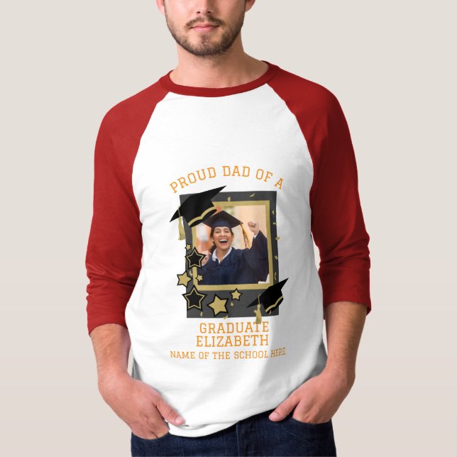 Camiseta Pai orgulhoso personalizado de uma foto de Formand (Frente)