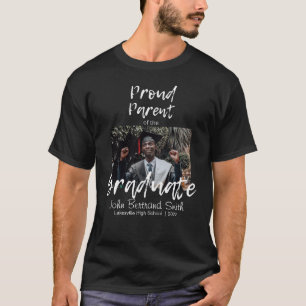 Camiseta Pai Orgulhoso Personalizado do Estudante Formando
