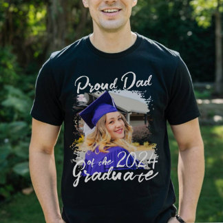 Camiseta Pai Orgulhoso Personalizado Do Formando 2024