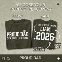 PAI ORGULHOSO • Turma de 2026 Formatura Personaliz
