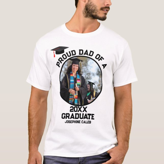 Camiseta Pai Ortográfico personalizado de uma foto de Forma (Frente)