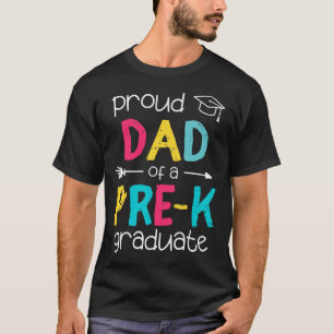 Camiseta Pai Padre Prek Preschool Family Matching Graduati