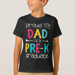 Camiseta Pai Padre Prek Preschool Family Matching Graduati