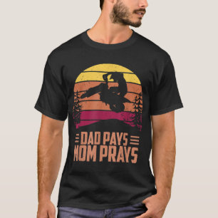 Camiseta Pai Paga Mamãe Reze Motocross Off Road Dirt Bike