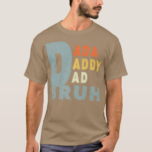 Camiseta Pai Pai Bruh pai Engraçado Retro Pai