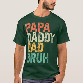 Camiseta Pai Pai de Papá Engraçado Pai Bruh Dia de os pais