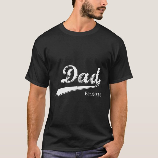 Camiseta Pai pai Est 2016 Estabelecido 2016 (Frente)