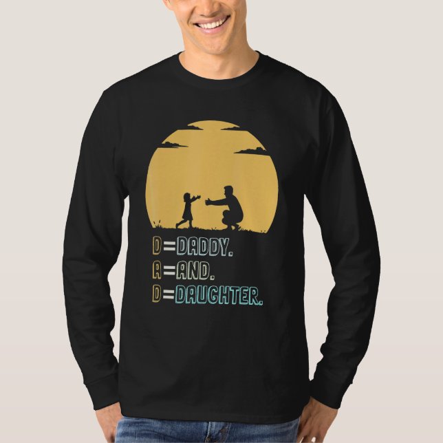 Camiseta Pai Pai Filha Meu Primeiro Amor Meu Primeiro Herói (Frente)