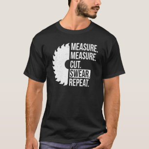 Camiseta Pai Pai Medida Corte Handyman Woodworker Padre D