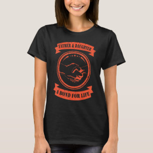 Camiseta Pai Pai Orgulhoso E Filha Um Bond Para A Vida Fath
