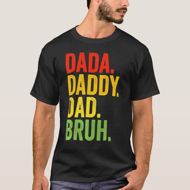 Camiseta Pai Pai Pai Bruh Pai E Meu Filho Filha Fath (Frente)