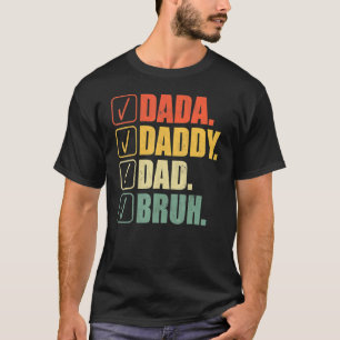 Camiseta Pai Pai Pai Bruh Pai E Meu Filho Filha Fath
