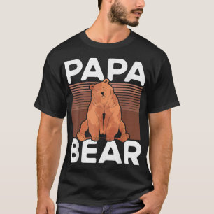 Camiseta Pai Pai Papá Urso-Retro