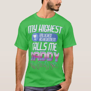 Camiseta Pai para jogadores nivelando até o Pai em breve pa