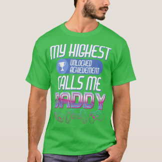 Camiseta Pai para jogadores nivelando até o Pai em breve pa